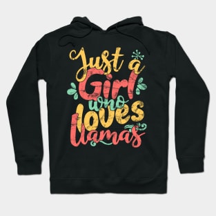 Just A Girl Who Loves Llamas - Alpaca Llama Gift product Hoodie